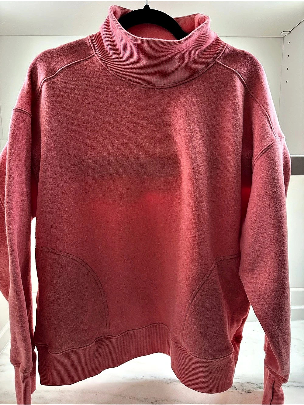 Offline by Aerie pink xs  Cloud Oversized Mockneck Sweatshirt.  Like new